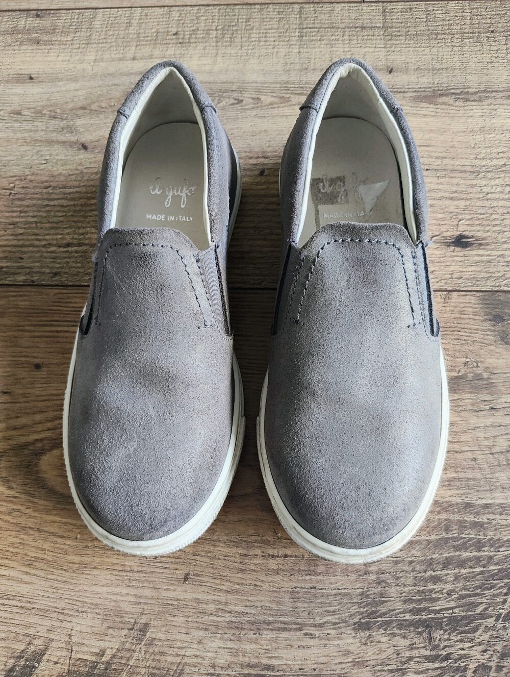 Il Gufo Grey Suede Slip-On Men's Shoes